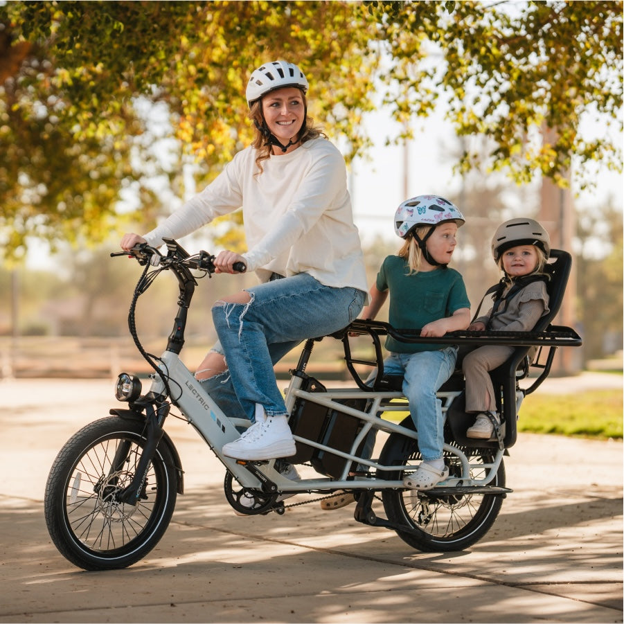 Vélo électrique XPedition2 Stratus White à double batterie et longue autonomie