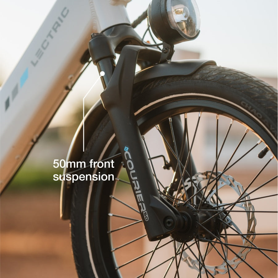 Vélo électrique XPedition2 Stratus White à double batterie et longue autonomie