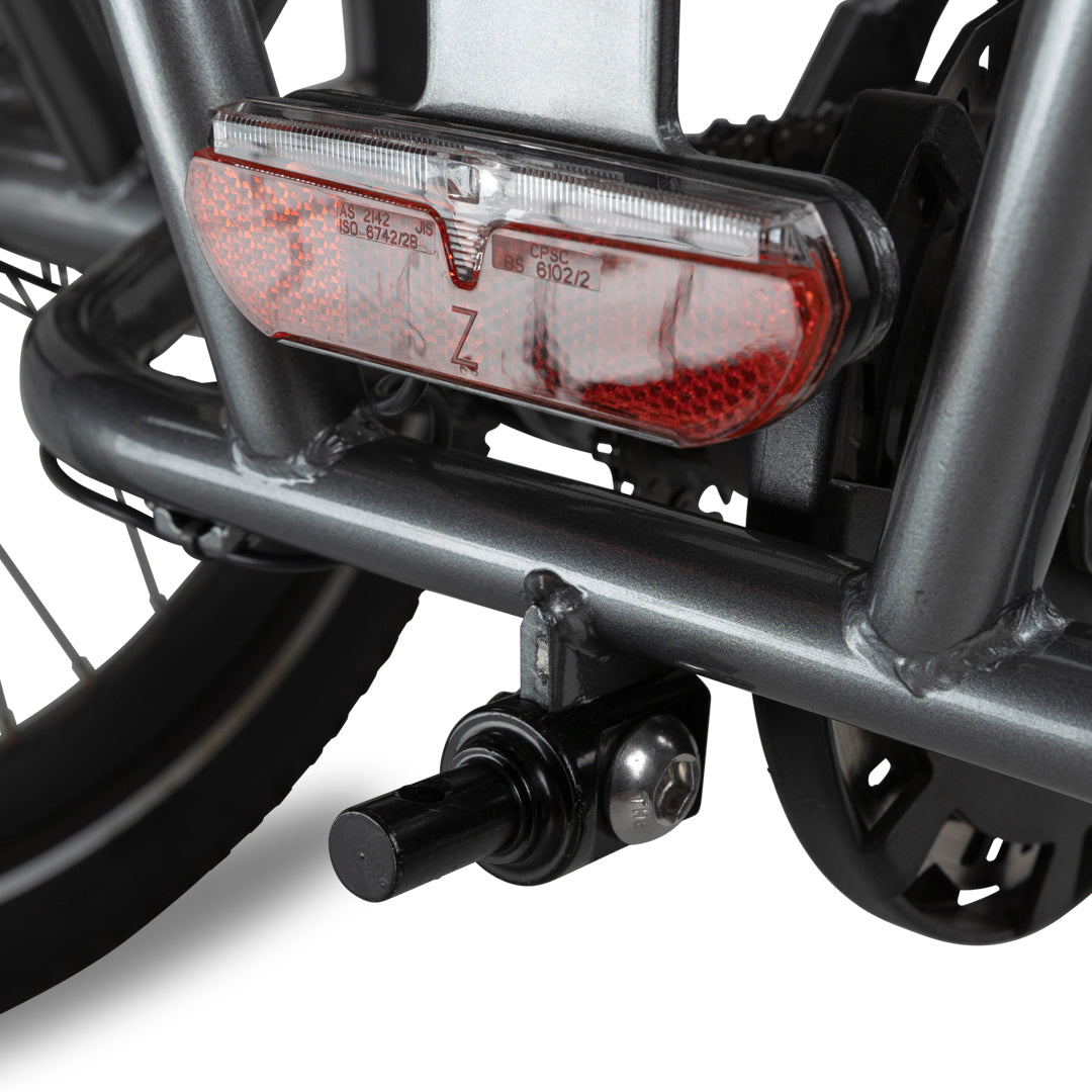 Attelage Lectric Wag-Along fixé au tricycle
